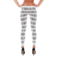 Black & White Beetles Leggings by Robert Bowen - Robert Bowen Tees